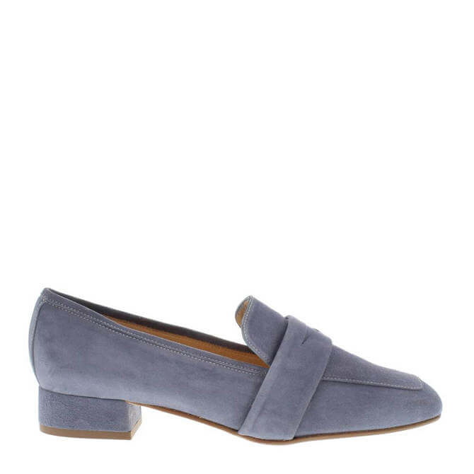 Carl Scarpa House Collection Ginevra Blue Suede Loafers